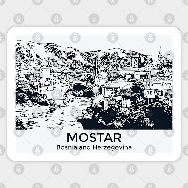 Mostar - Bosnia and Herzegovina Sticker by Lakeric